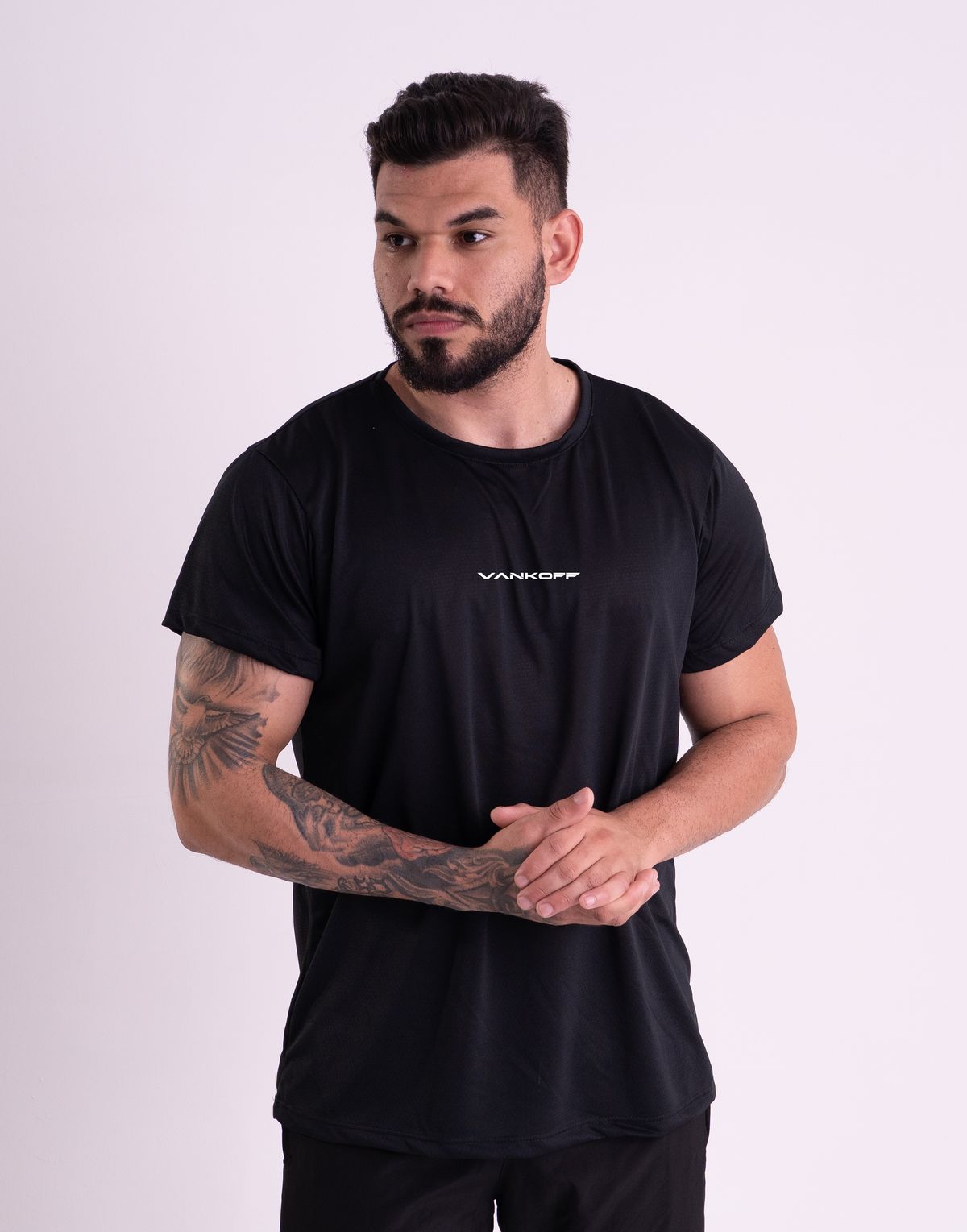 Kit 3 Camisetas Dry Fit · Preto
