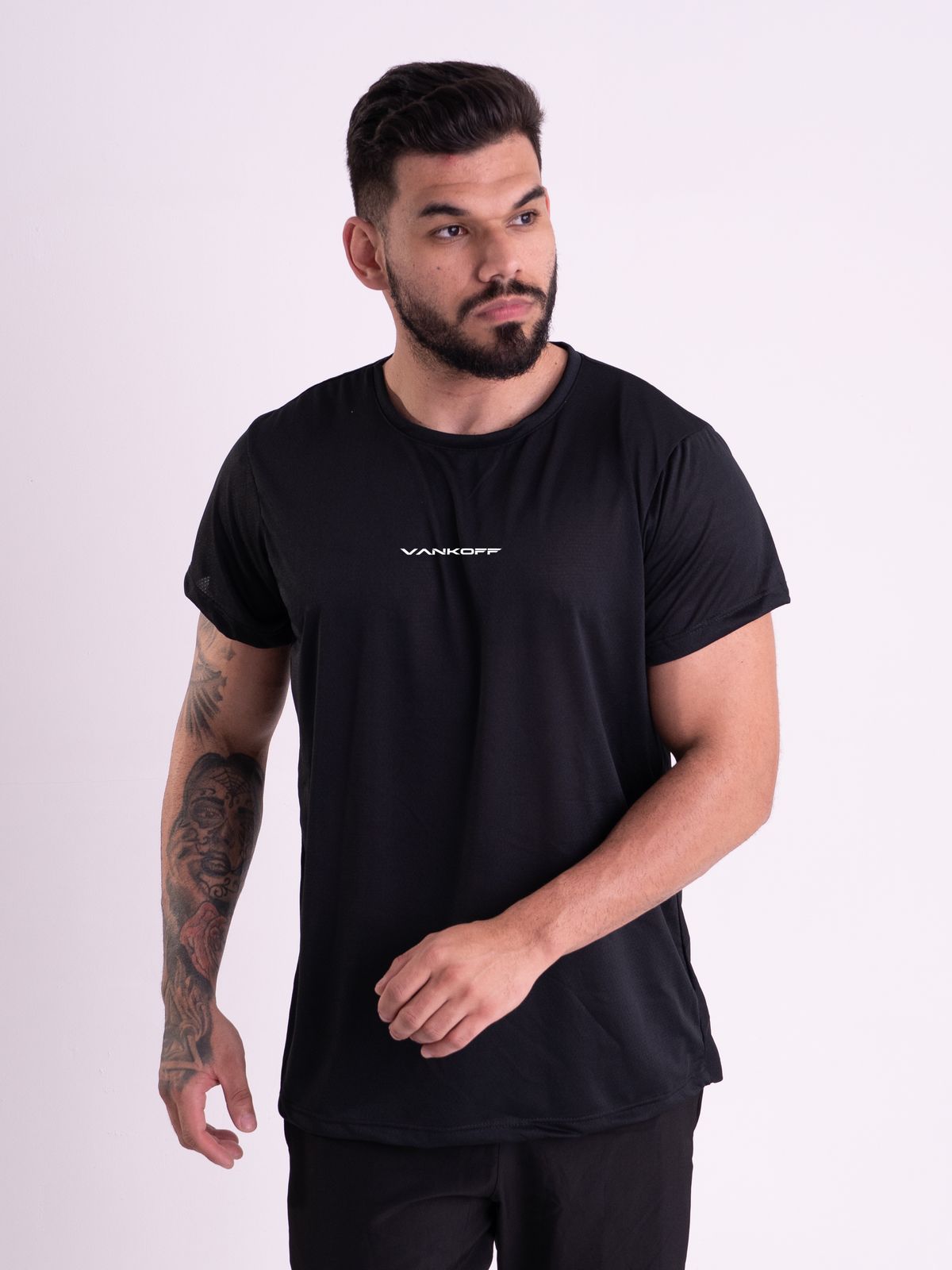 Kit 3 Camisetas Dry Fit · Preto