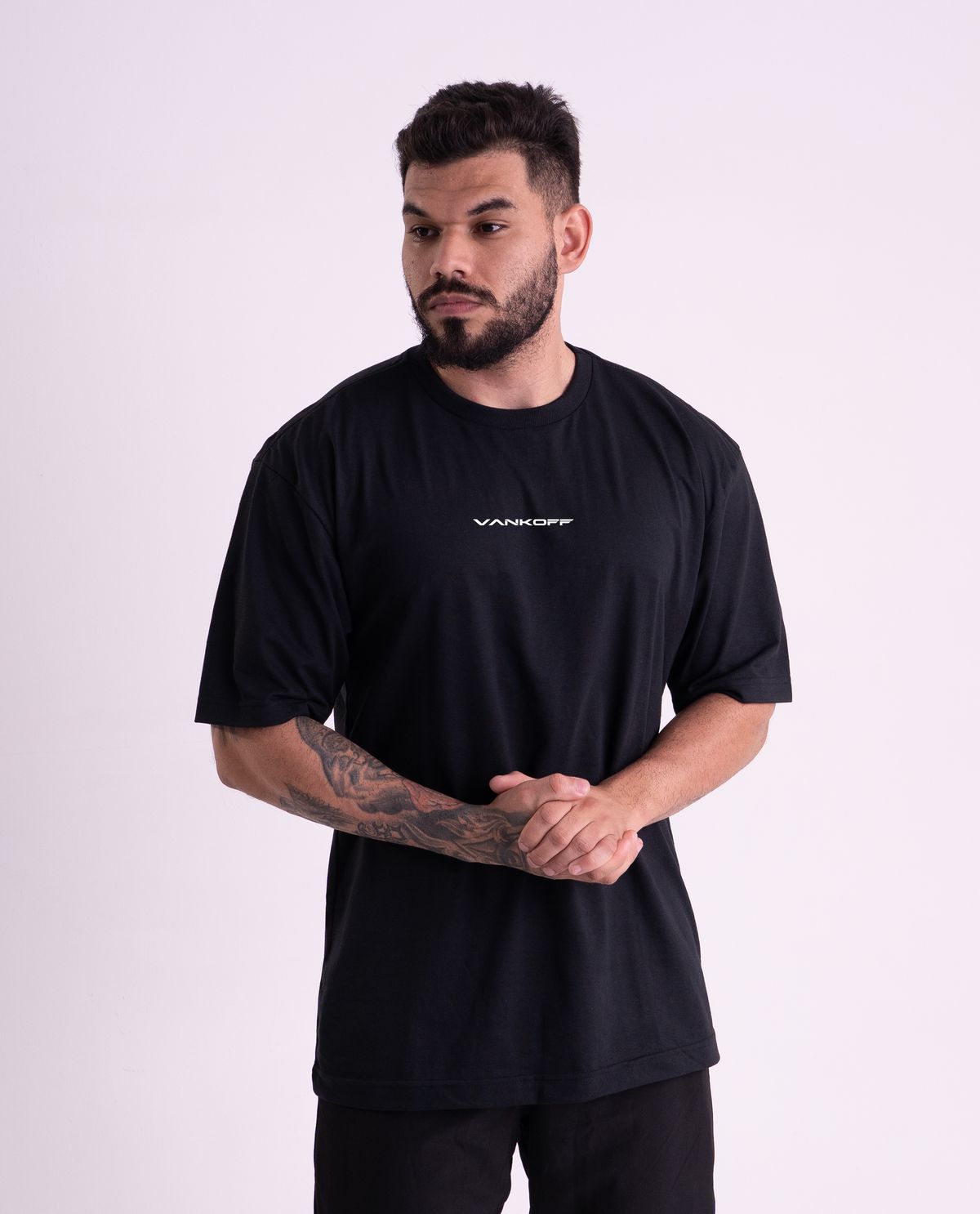 Kit 2 Camisetas Oversized · Preto
