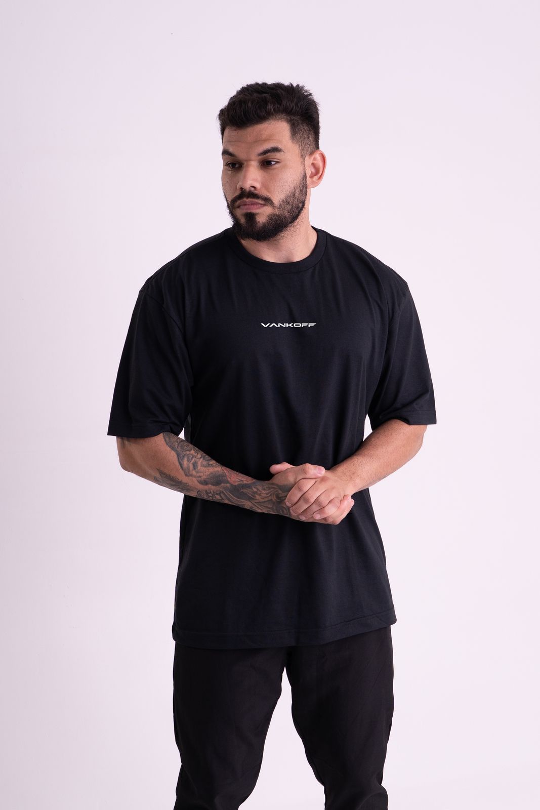 Kit 2 Camisetas Oversized · Preto