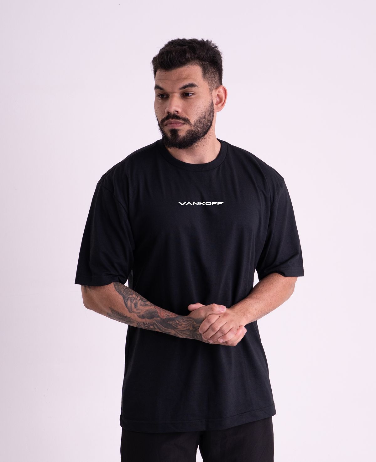 Kit 2 Camisetas Oversized · Preto