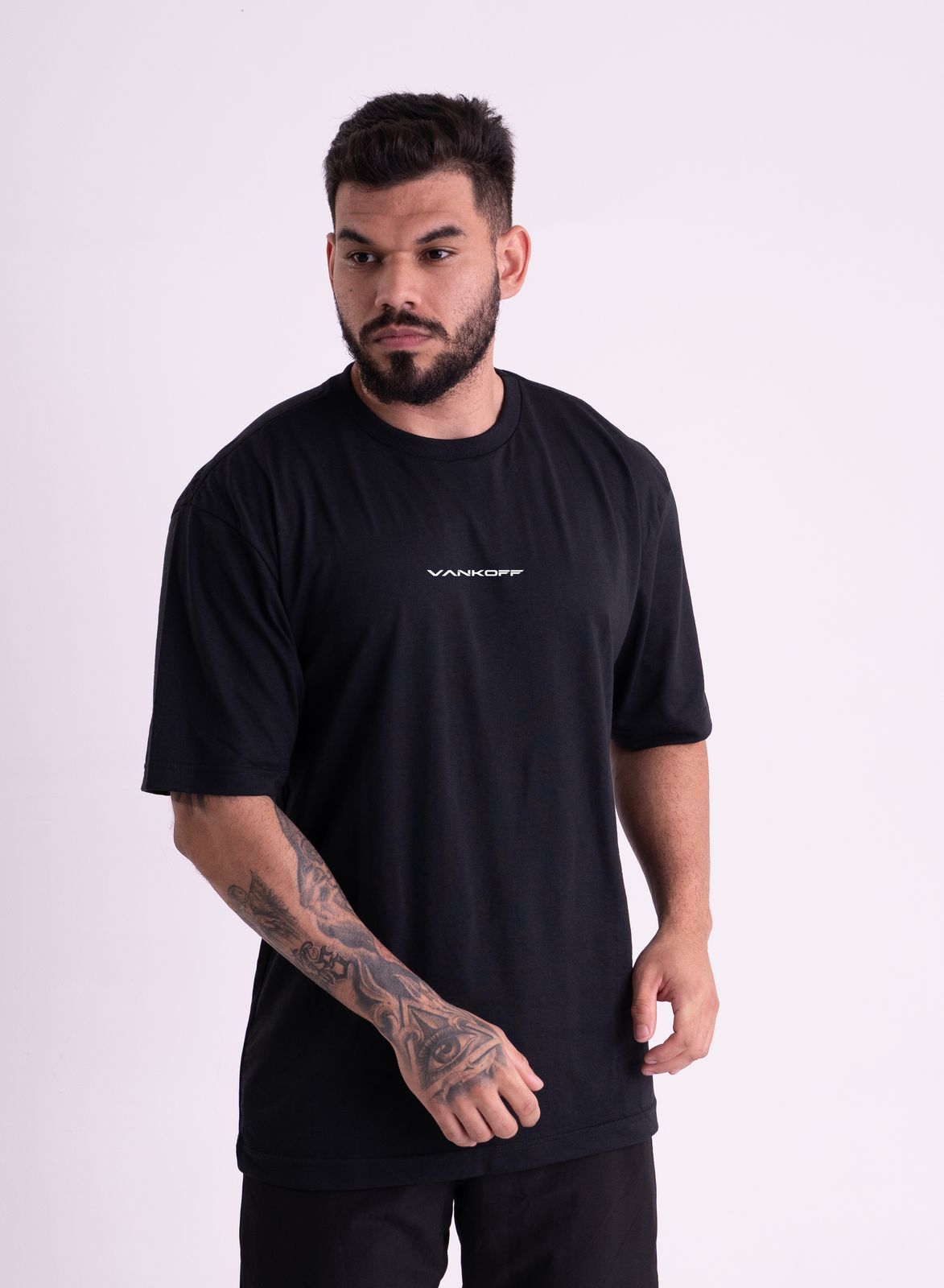 Kit 2 Camisetas Oversized · Preto