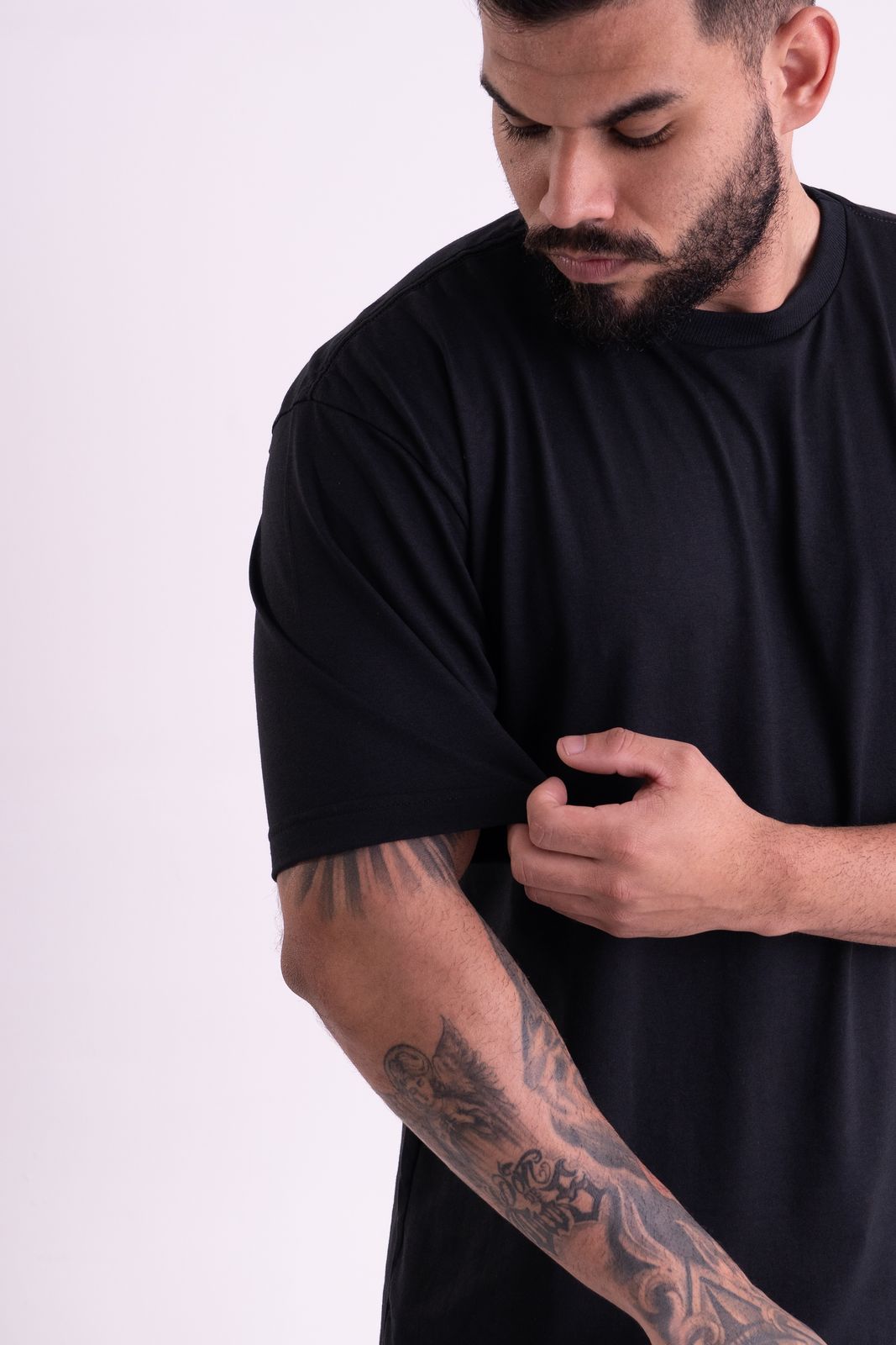 Kit 2 Camisetas Oversized · Preto