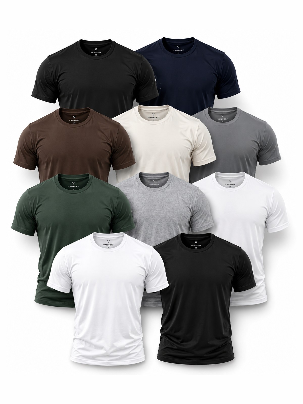 Kit 10 Camisetas Básicas