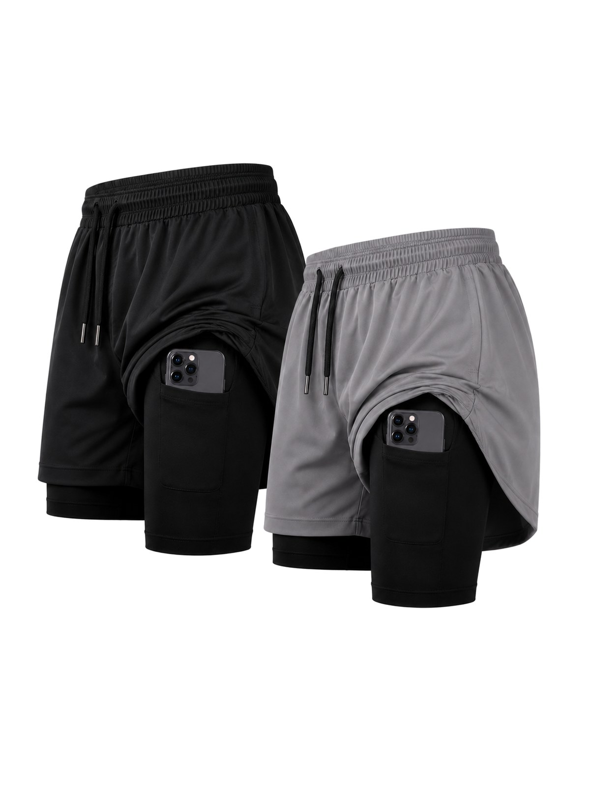 Kit 2 Shorts 2 em 1