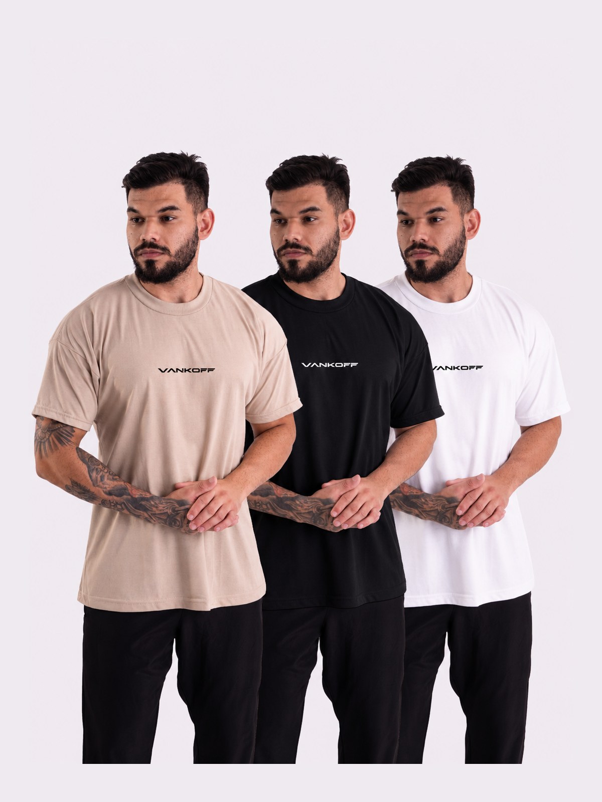 Kit 3 Camisetas Oversized
