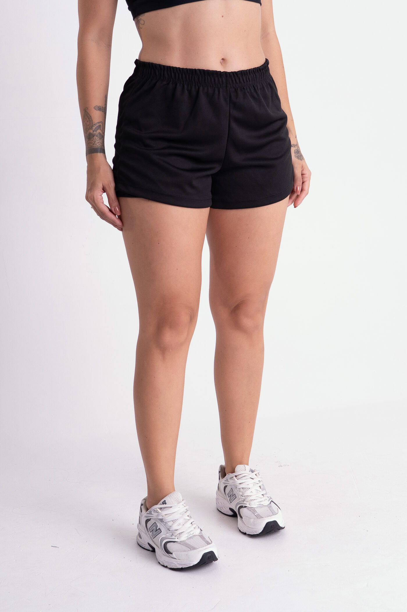 Kit 2 Shorts Duplos Femininos · Preto